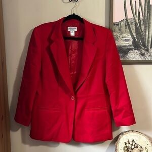 Pendleton Red Women's Blazer Suit Jacket